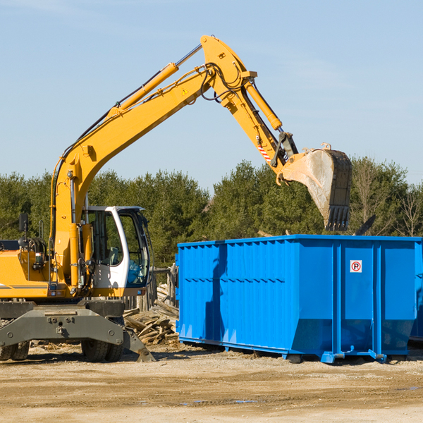 how many times can i have a residential dumpster rental emptied in Palmyra IL